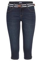 KangaROOS Caprijeans "CAPRI-JEANS mit Gürtel", (Set, mit abnehmbarem Gürtel), mit passendem Gürtel