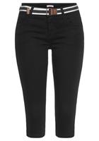 KangaROOS Capri jeans Capri-jeans met riem Skinny fit, met split, normale taille (set, Met een afneembare riem)