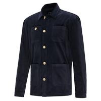 Blue Industry Overshirt Corduroy Donkerblauw