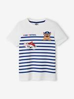 Jongensshirt Paw Patrol wit gestreept