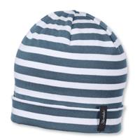 Sterntaler Beanie Slouch Gestreepte Jersey Grijs Blauw