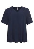 Sheego Tunika in Oversize-Form und mit V-Ausschnitt