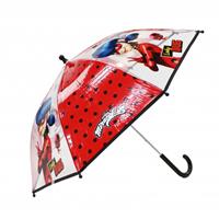 Regenschirm Miraculous Junior 73 Cm Pvc Transparent/rot