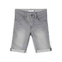 KIDS slim fit jeans bermuda NKMSOFUS grijs