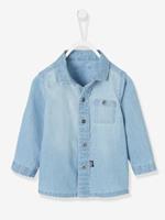 Denim baby jongens overhemd gebleekte denim