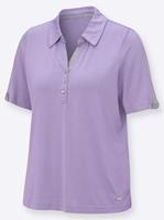 Poloshirt in lila van heine