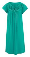 HEINE Jerseykleid m. Spitze, jade 284.953