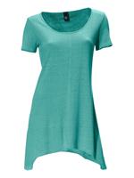 Lang shirt in smaragdgroen van Linea Tesini
