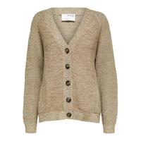 SELECTED FEMME Strickjacke Â»SLFSIRAÂ« mit KontrastknÃ¶pfen