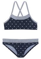 s.Oliver Bustier-Bikini "Audrey Kids", im Punkte-Streifen-Mix