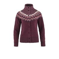 Fjällräven Övik Knit Vest Dames Donkerrood