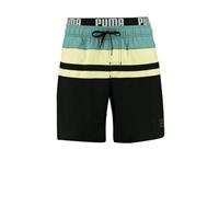 Puma zwemshort zwart/grijsblauw/geel