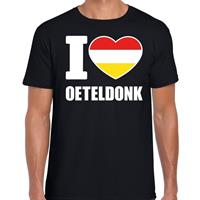 Bellatio Carnaval t-shirt I love Oeteldonk voor heren- Zwart