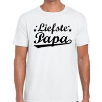 Bellatio Decorations Liefste papa cadeau t-shirt wit heren -
