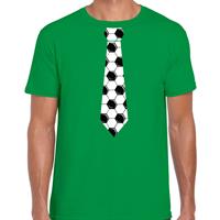 Bellatio Groen fan t-shirt voor heren - voetbal stropdas - Voetbal supporter - EK/ WK shirt / outfit