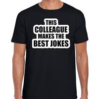 Bellatio Decorations This colleague makes the best jokes / collega cadeau t-shirt zwart dames -