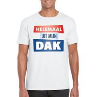 Bellatio Decorations Wit Helemaal uit mijn dak t-shirt heren -