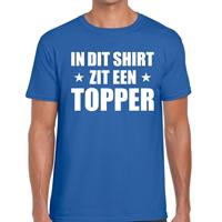 Bellatio Decorations In dit shirt zit een Topper t-shirt blauw voor heren