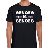 Bellatio Groningen Genoeg = genoeg protest t-shirt Zwart