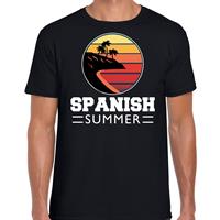 Bellatio Decorations Spanish zomer t-shirt / shirt Spanish summer zwart voor heren