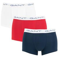 Gant essentials 3P trunks wit, blauw & rood