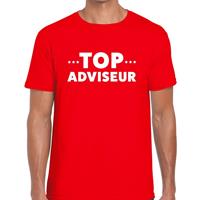Bellatio Decorations Top adviseur beurs/evenementen t-shirt rood dames -