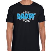 Bellatio Decorations Best daddy ever vaderdag cadeau t-shirt / beste vader ooit kado shirt zwart voor heren