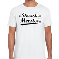 Bellatio Decorations Stoerste meester cadeau t-shirt wit heren -