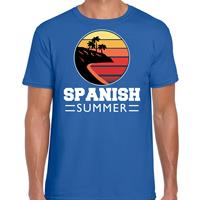 Bellatio Decorations Spanish zomer t-shirt / shirt Spanish summer blauw voor heren
