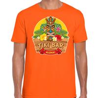 Bellatio Hawaii feest t-shirt / shirt tiki bar Aloha voor heren - Oranje