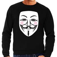 Bellatio Decorations V for Vendetta masker sweater zwart voor dames