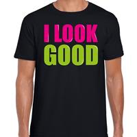 Bellatio I look good cadeau t-shirt Zwart