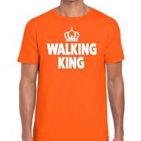 Bellatio Decorations Wandel t-shirt Walking King oranje heren -