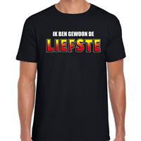 Bellatio Decorations Ik ben gewoon de liefste fun t-shirt zwart voor dames