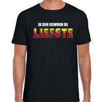 Bellatio Ik ben gewoon de liefste fun t-shirt Zwart