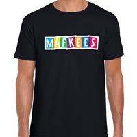 Bellatio Decorations Mafkees fun tekst t-shirt zwart dames -