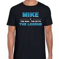 Bellatio Decorations Naam cadeau t-shirt Mike - the legend zwart voor heren