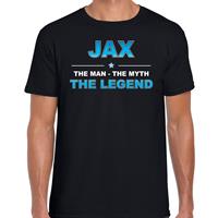 Bellatio Decorations Naam cadeau t-shirt Jax - the legend zwart voor heren