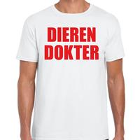 Bellatio Dieren dokter verkleed t-shirt Wit