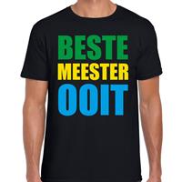 Bellatio Decorations Beste meester ooit cadeau t-shirt zwart heren -