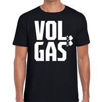 Bellatio Decorations Vol gas festival t-shirt zwart dames -