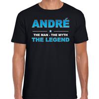 Bellatio Decorations Naam cadeau t-shirt Andre - the legend zwart voor heren