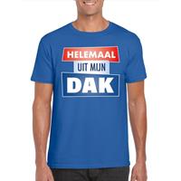 Bellatio Decorations Blauw Helemaal uit mijn dak t-shirt heren -