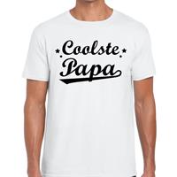 Bellatio Decorations Coolste papa cadeau t-shirt wit voor heren