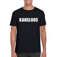 Bellatio Decorations Kansloos tekst t-shirt zwart dames -
