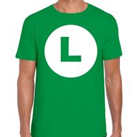 Bellatio Decorations Luigi loodgieter verkleed t-shirt groen voor heren