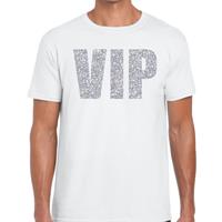 Bellatio Decorations VIP zilver glitter tekst t-shirt wit heren -