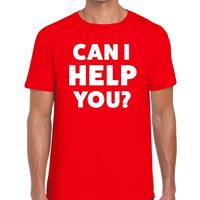 Bellatio Decorations Can i help you beurs/evenementen t-shirt rood dames -