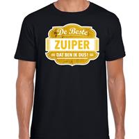 Bellatio Decorations Cadeau t-shirt voor de beste zuiper zwart voor heren