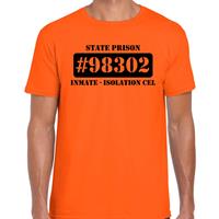 Bellatio Decorations Boeven / gevangenen isolation cel verkleed shirt oranje dames -